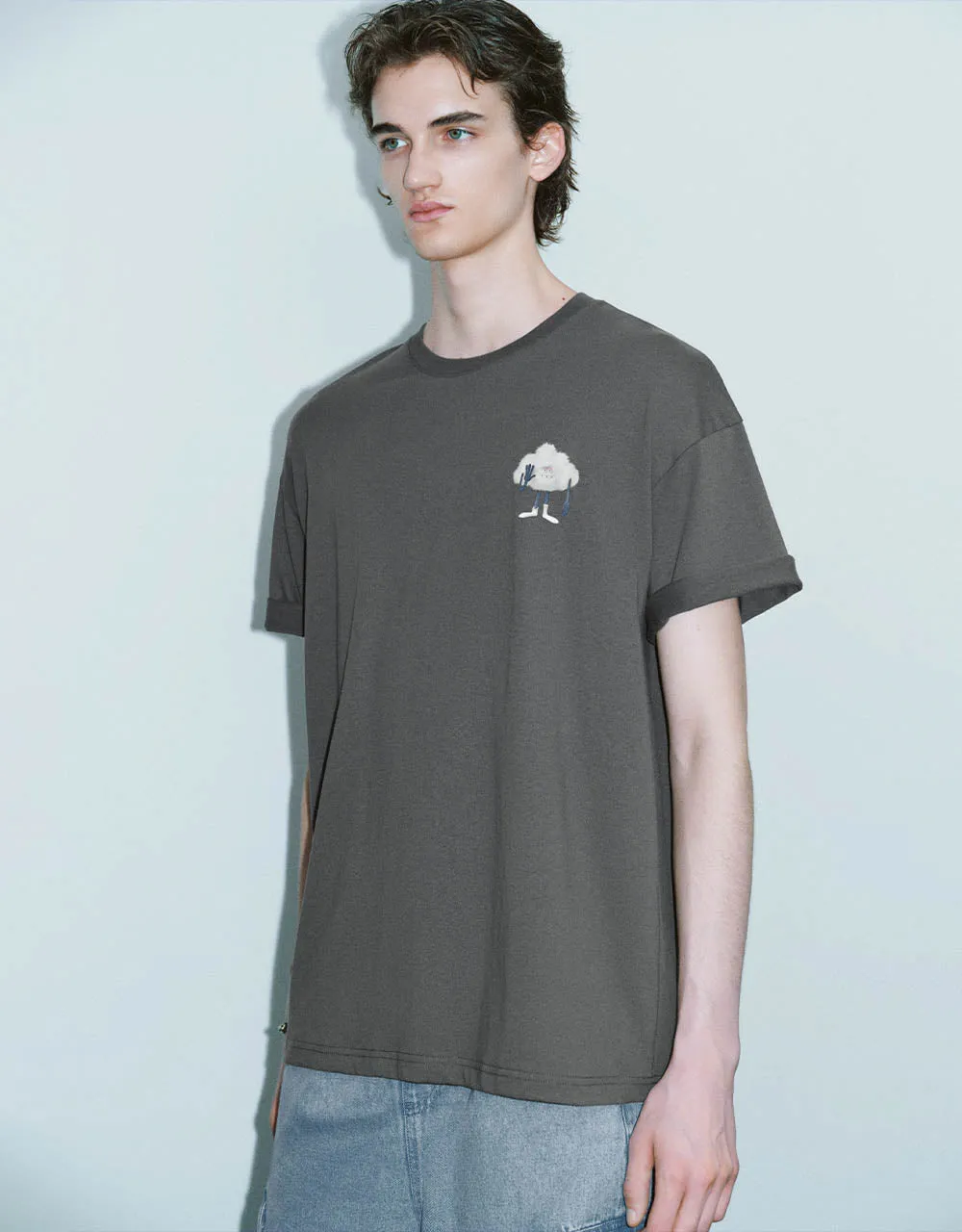 Printed Crew Neck T-Shirt sold by Urban Revivo product image thumbnail 3