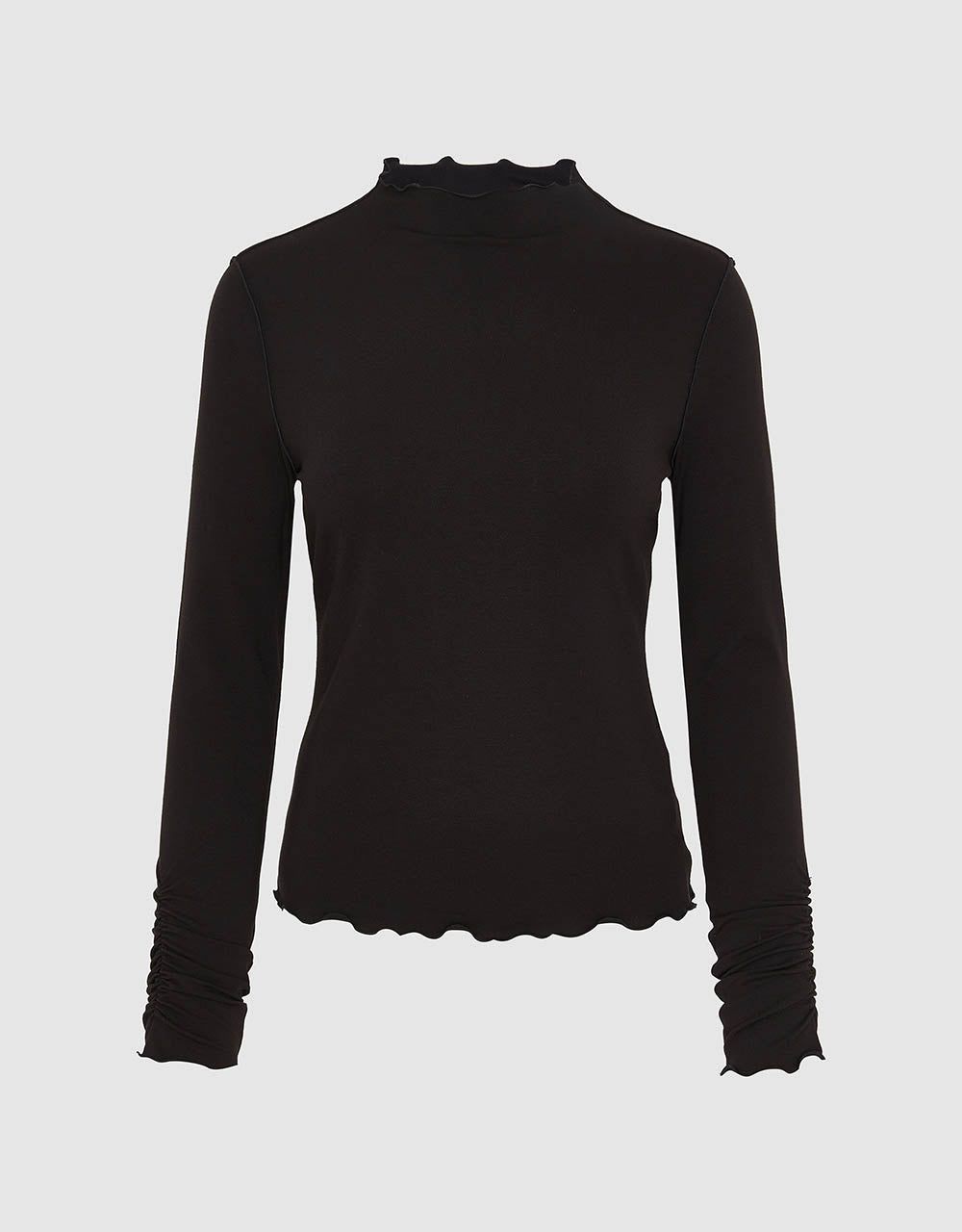 Turtle Neck Skinny T-Shirt sold by Urban Revivo product image thumbnail 2