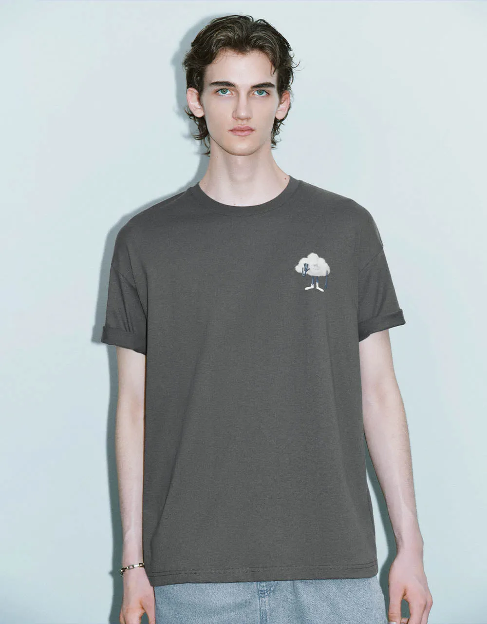 Printed Crew Neck T-Shirt sold by Urban Revivo