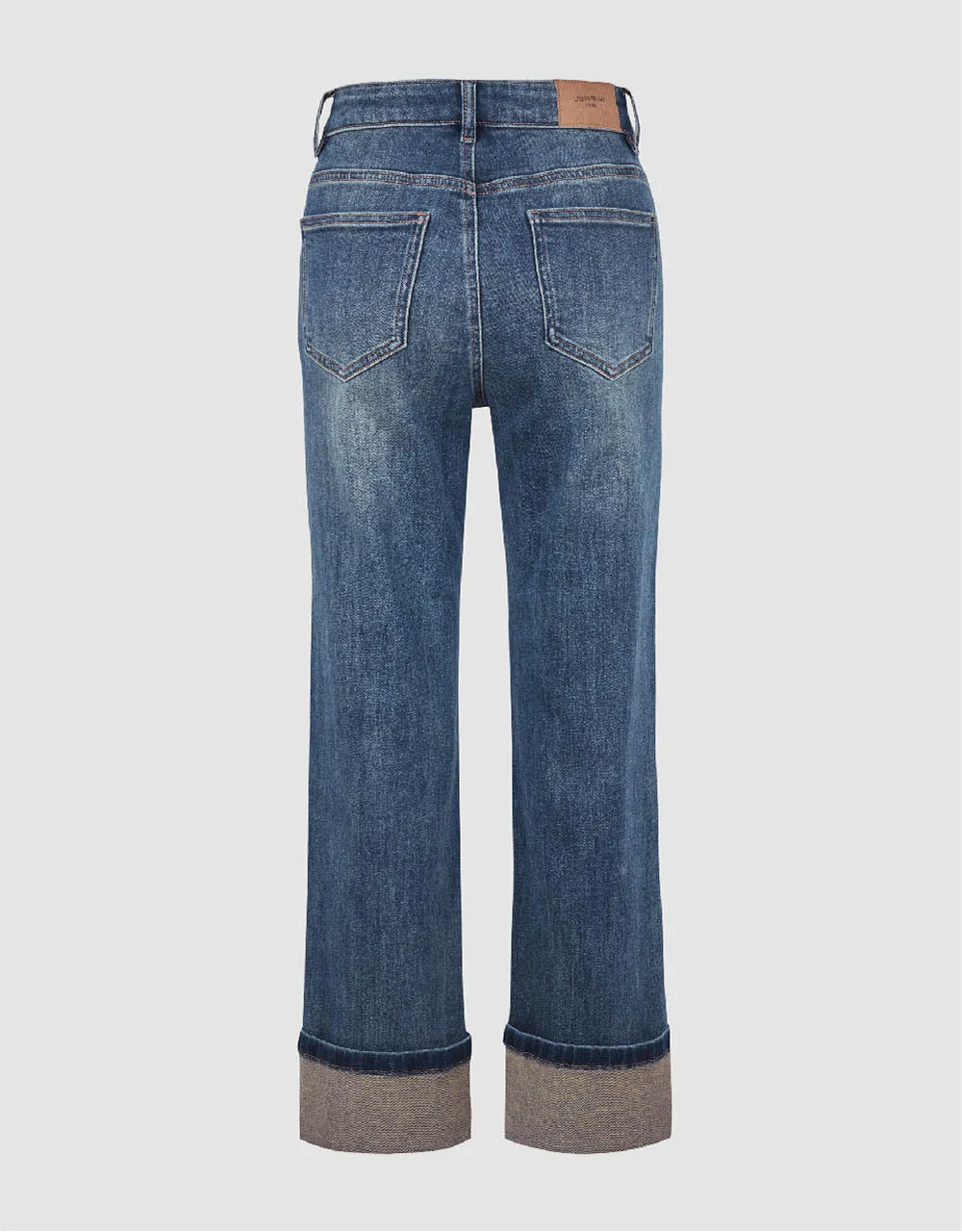 Rolled Up Hem Straight Jeans sold by Urban Revivo product image thumbnail 3
