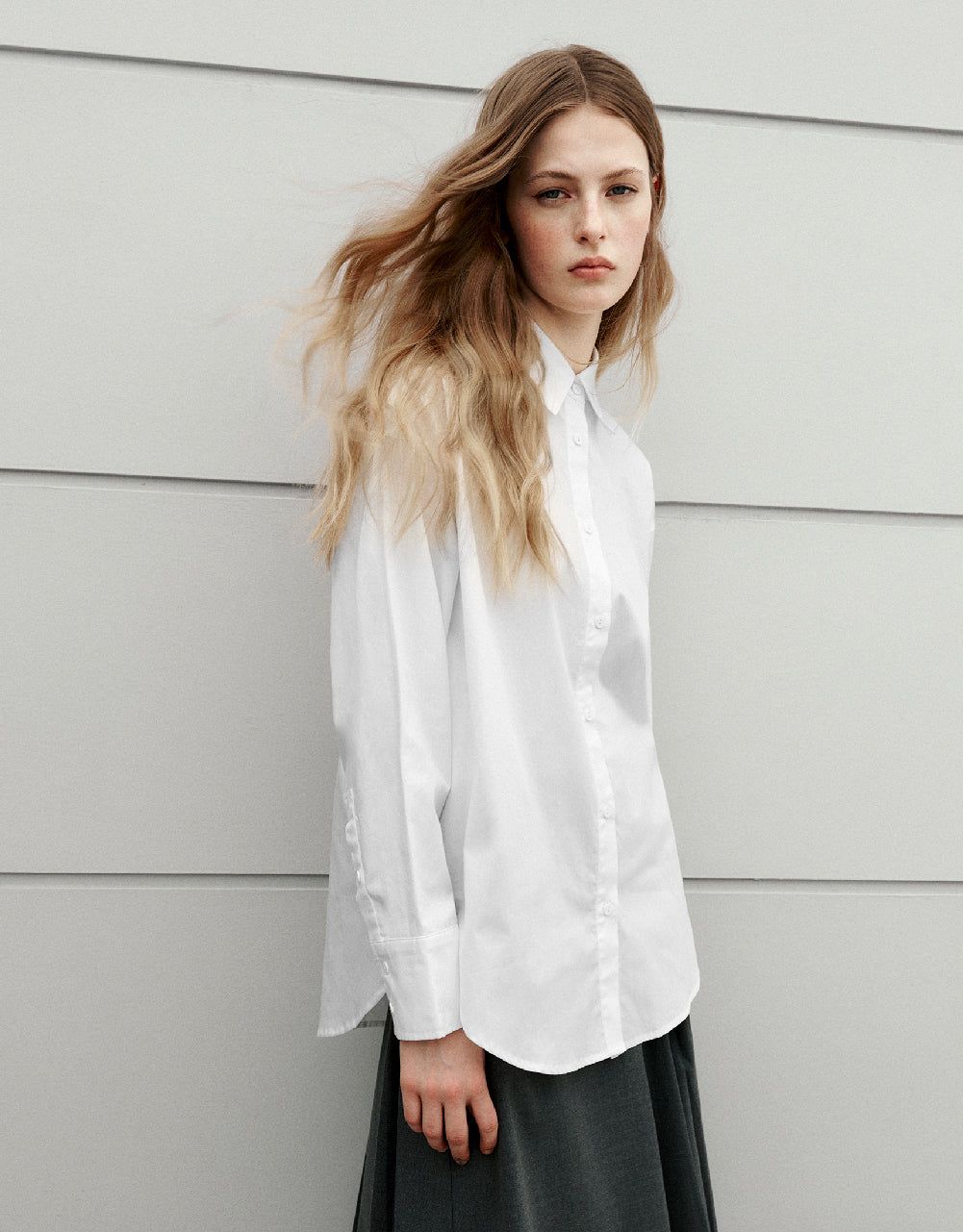 Button Up Straight Shirt sold by Urban Revivo product image thumbnail 3