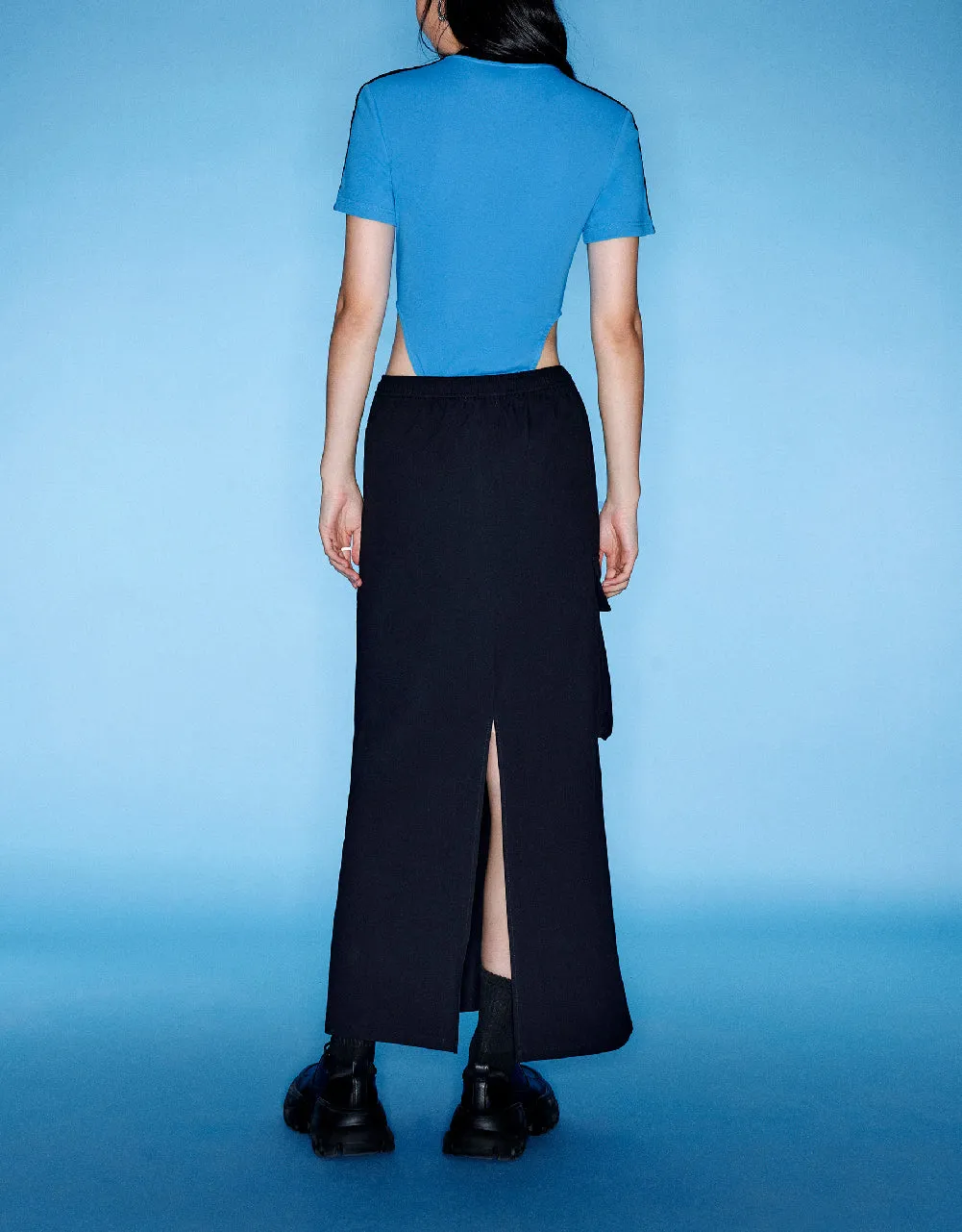 Letter Printed Crew Neck Bodysuit sold by Urban Revivo product image thumbnail 4