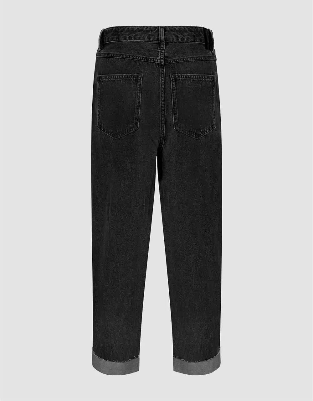 Rolled Up Hem Straight Jeans sold by Urban Revivo product image thumbnail 3
