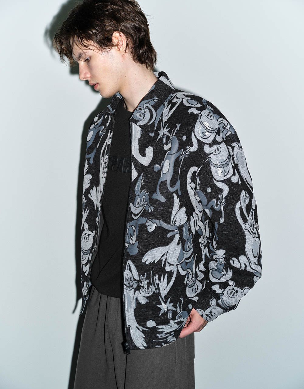 Printed Loose Jacket sold by Urban Revivo product image thumbnail 3