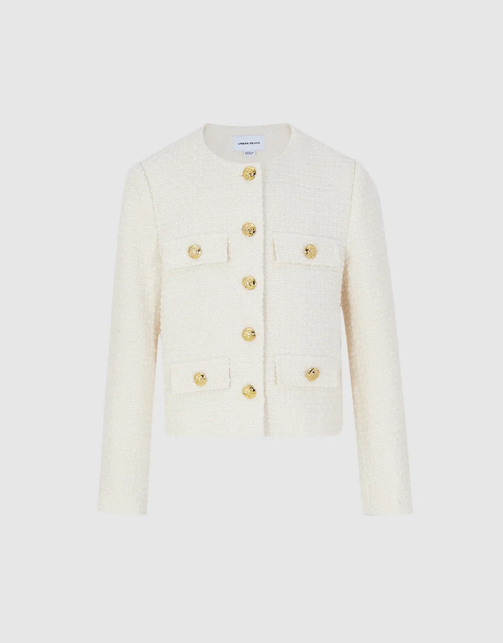 Multi-Pocket Tweed Jacket sold by Urban Revivo product image thumbnail 4