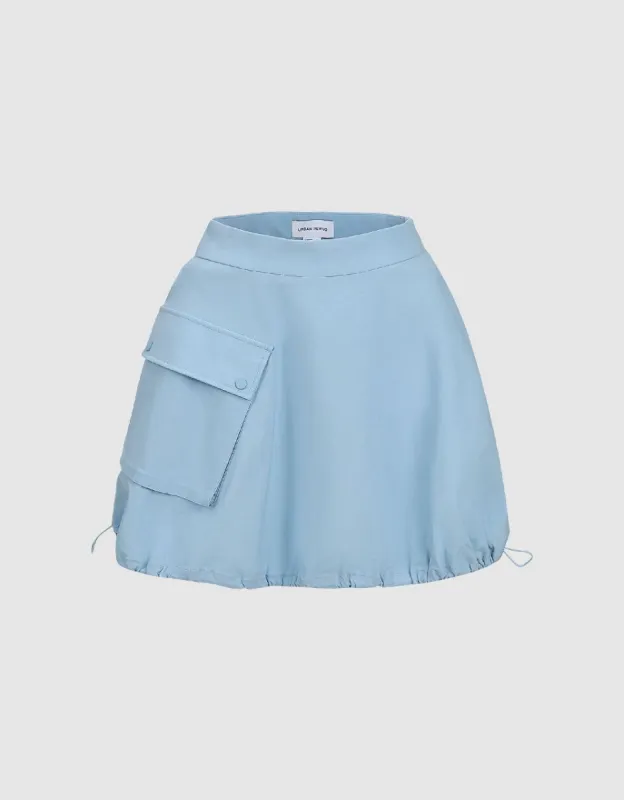 Drawstring Hem Straight Skirt sold by Urban Revivo