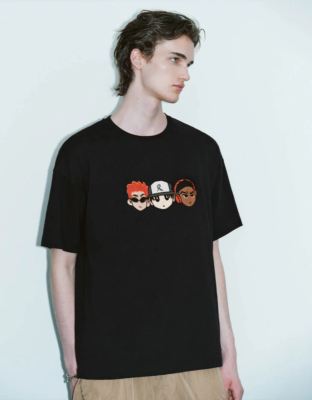 Crew Neck Loose T-Shirt sold by Urban Revivo product image thumbnail 3