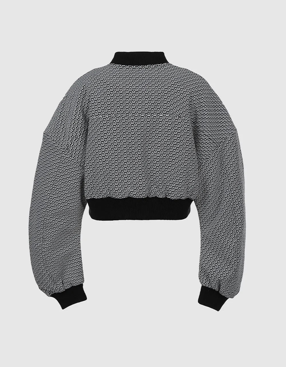 Letter Detail Geo Print Puffer Jacket sold by Urban Revivo product image thumbnail 4