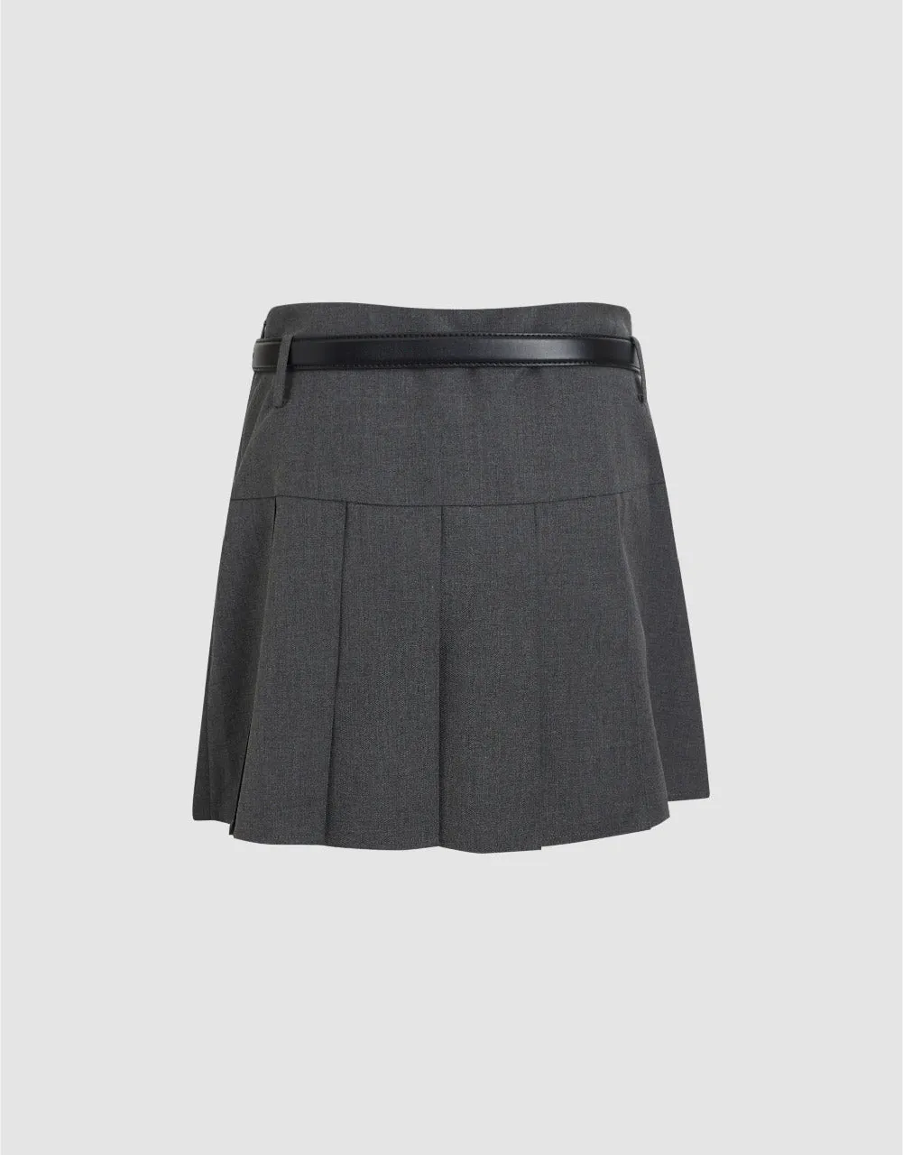 Pleated Mini Skirt With Belt sold by Urban Revivo product image thumbnail 3