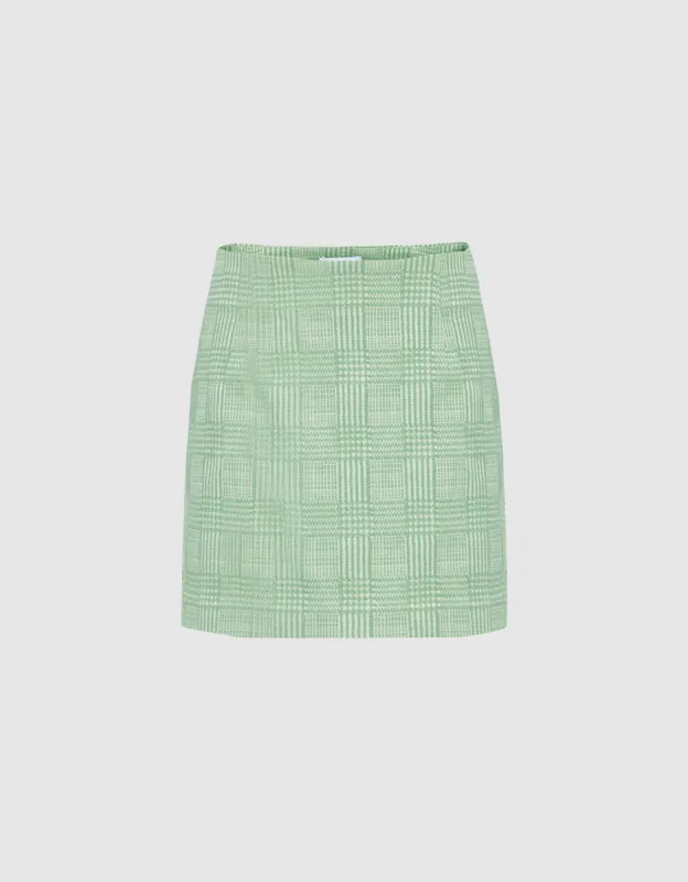 Plaid Pattern Mini Skirt sold by Urban Revivo