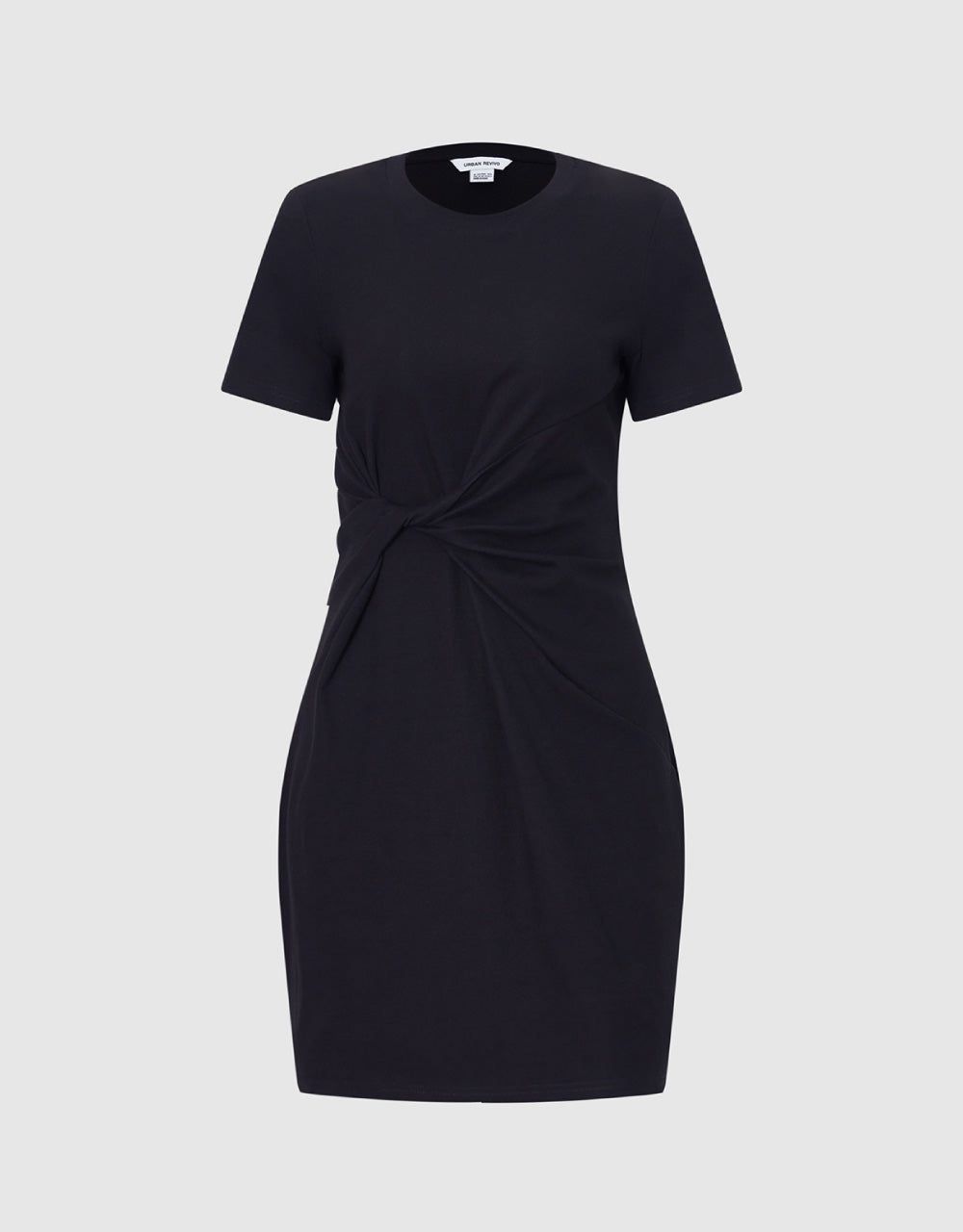 Twist Side Crew Neck Skinny-Fit Dress sold by Urban Revivo product image thumbnail 2