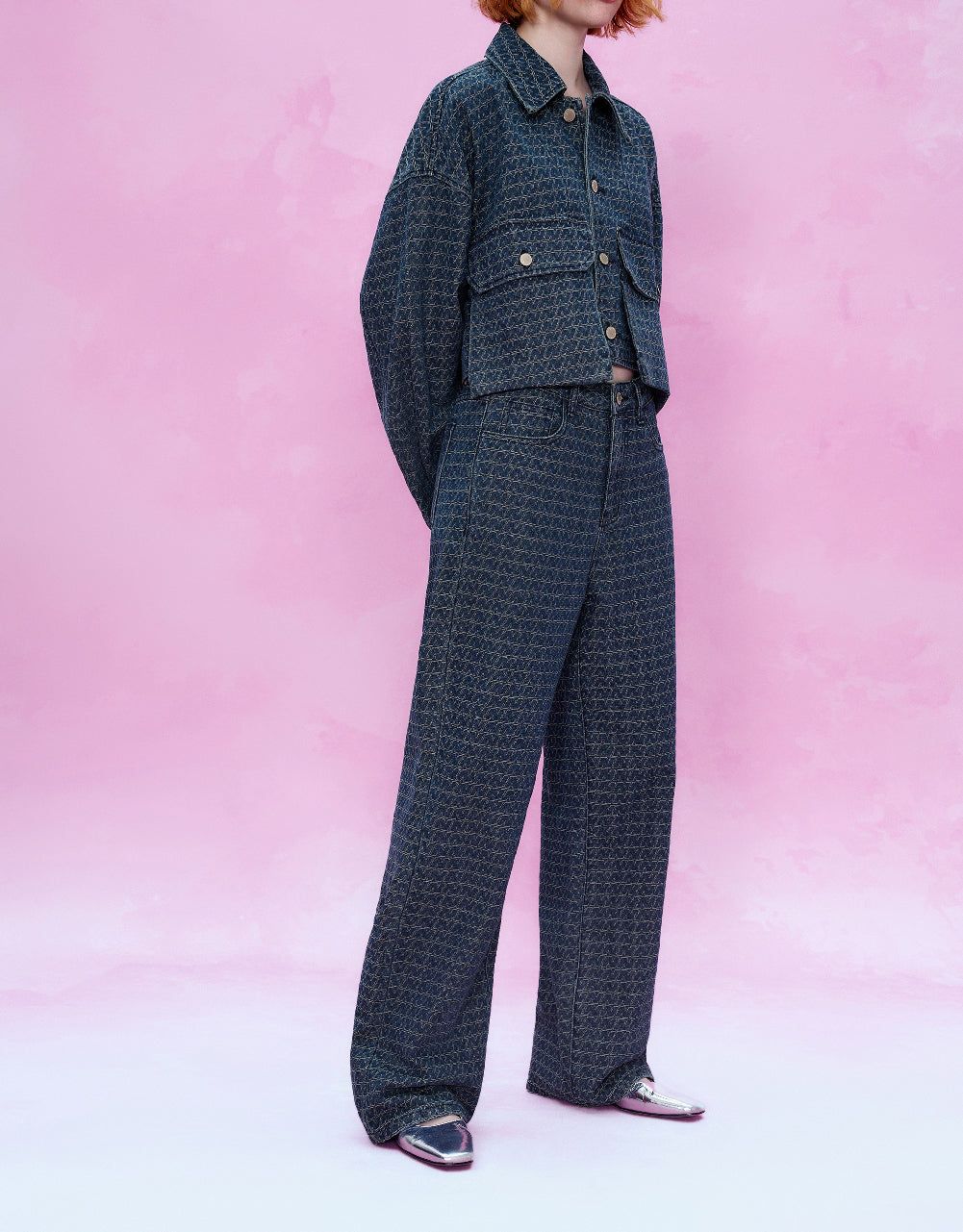 Textured Wide-Leg Jeans sold by Urban Revivo product image thumbnail 4