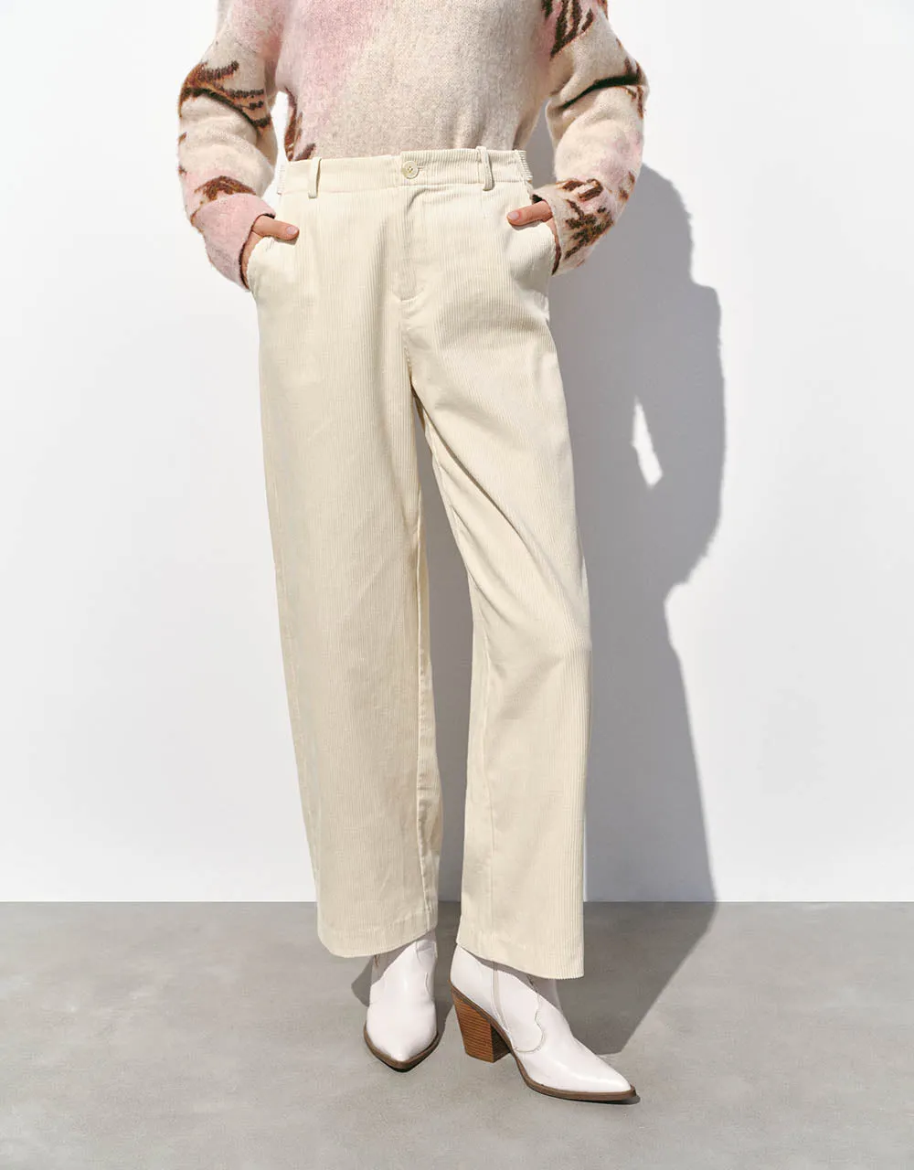Textured Wide-Leg Pants sold by Urban Revivo product image thumbnail 2