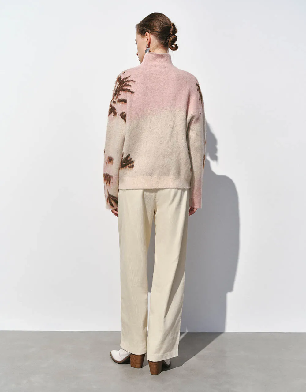 Textured Wide-Leg Pants sold by Urban Revivo product image thumbnail 5