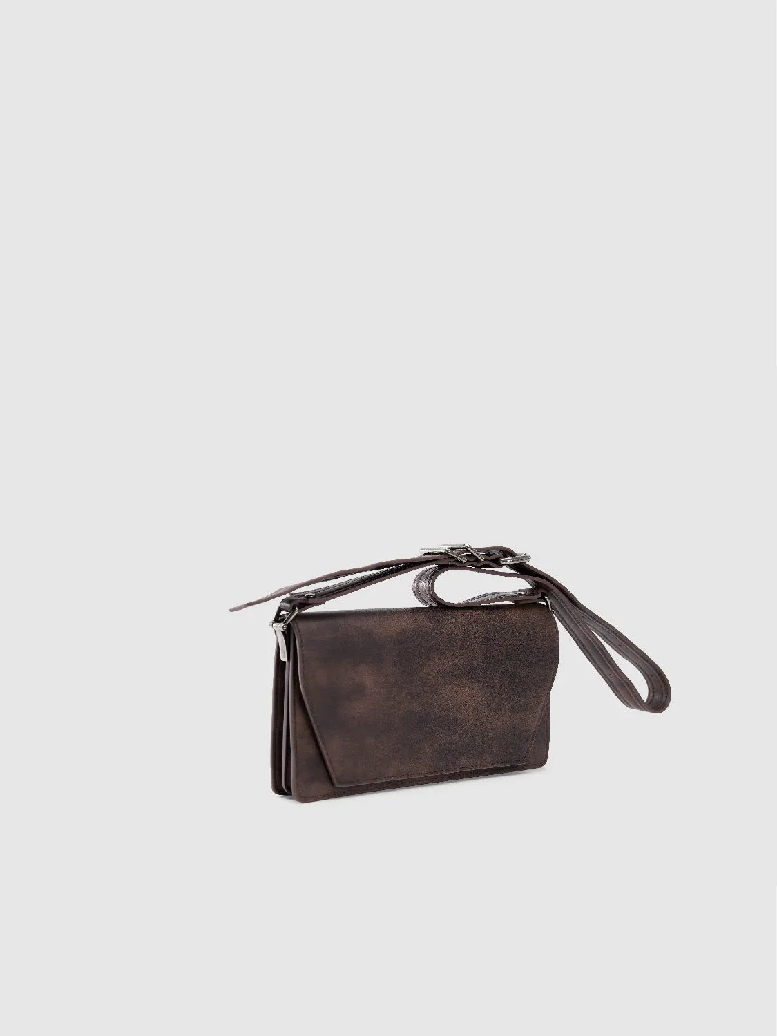 Distressed Vegan Leather Shoulder Bag sold by Urban Revivo product image thumbnail 3