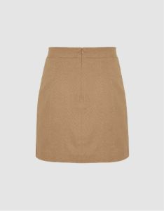 Buttons Décor Mini Straight Skirt sold by Urban Revivo