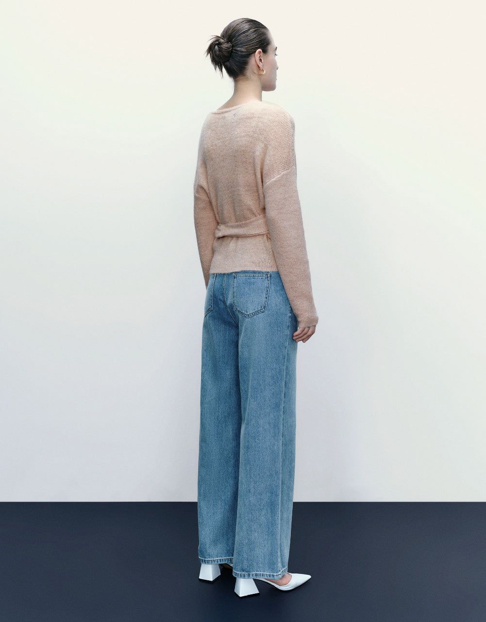 Wrap V-Neck Knitted T-Shirt sold by Urban Revivo product image thumbnail 4