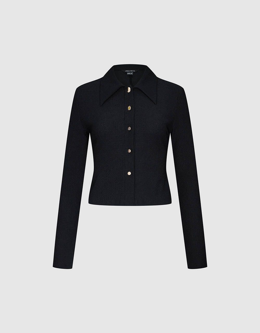 Press Button Skinny Knitted Cardigan sold by Urban Revivo product image thumbnail 2