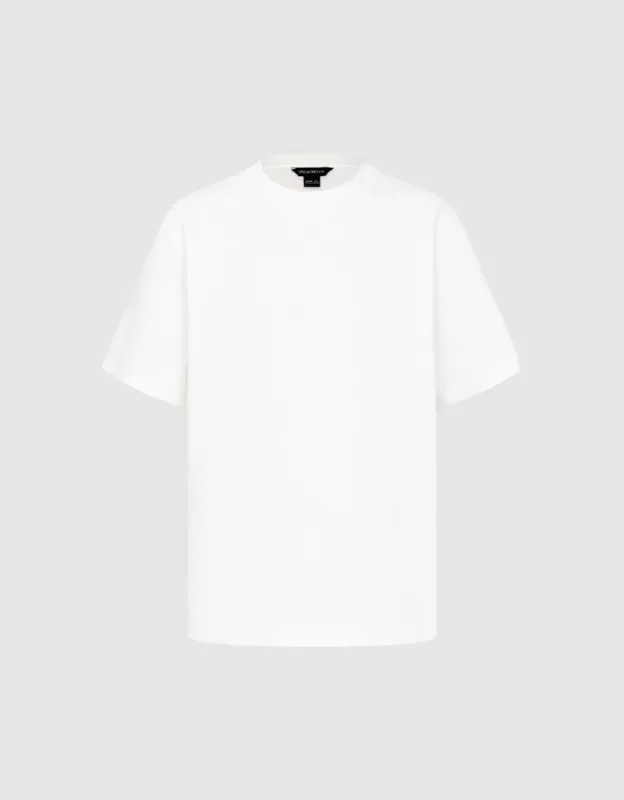 Drop Shoulder Sleeve Crew Neck T-Shirt sold by Urban Revivo