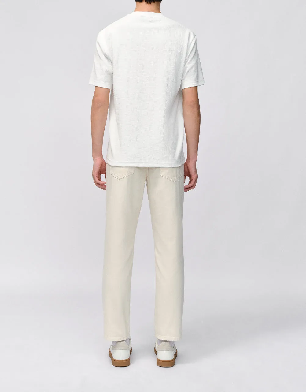 Drop Shoulder Sleeve Crew Neck T-Shirt sold by Urban Revivo product image thumbnail 4