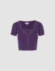 Crew Neck Skinny Knitted T-Shirt sold by Urban Revivo