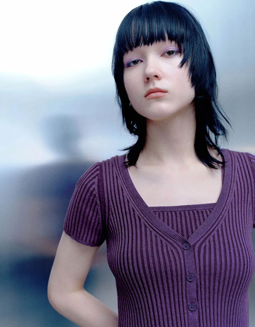 Crew Neck Skinny Knitted T-Shirt sold by Urban Revivo product image thumbnail 4