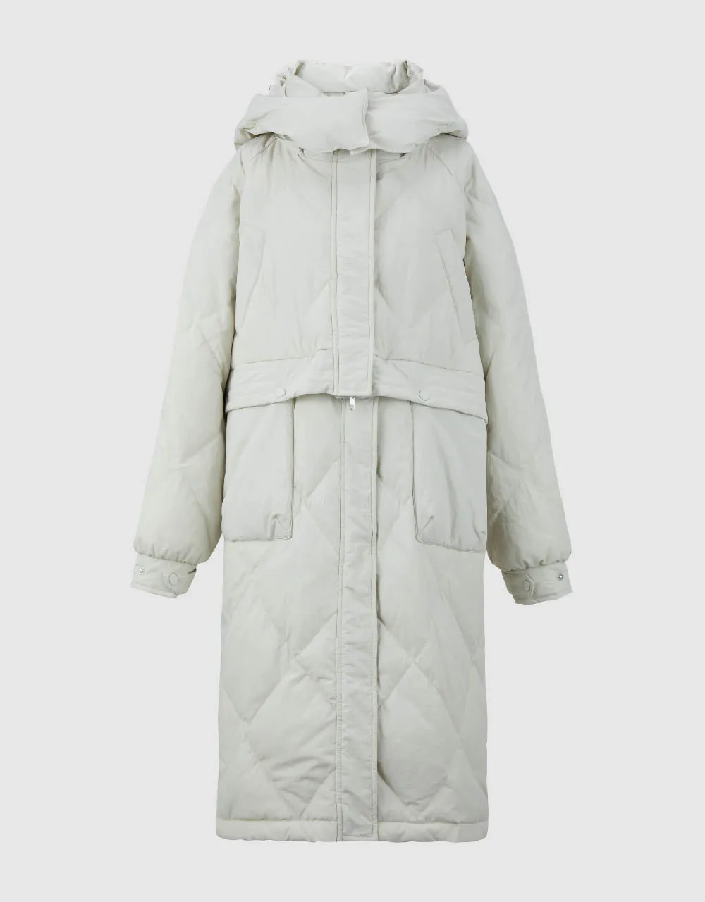 Raglan Sleeve Hooded Down Jacket sold by Urban Revivo product image thumbnail 5