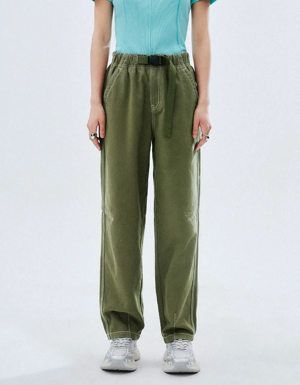 Carrot Fit Jeans With Belt sold by Urban Revivo product image thumbnail 2