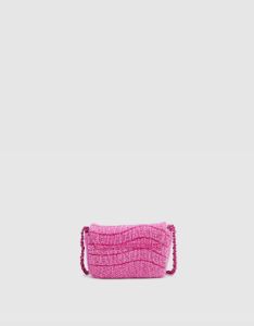 Denim Embossed Shoulder Bag sold by Urban Revivo