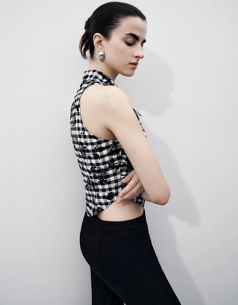 Checkered Straight Tank Top sold by Urban Revivo product image thumbnail 3