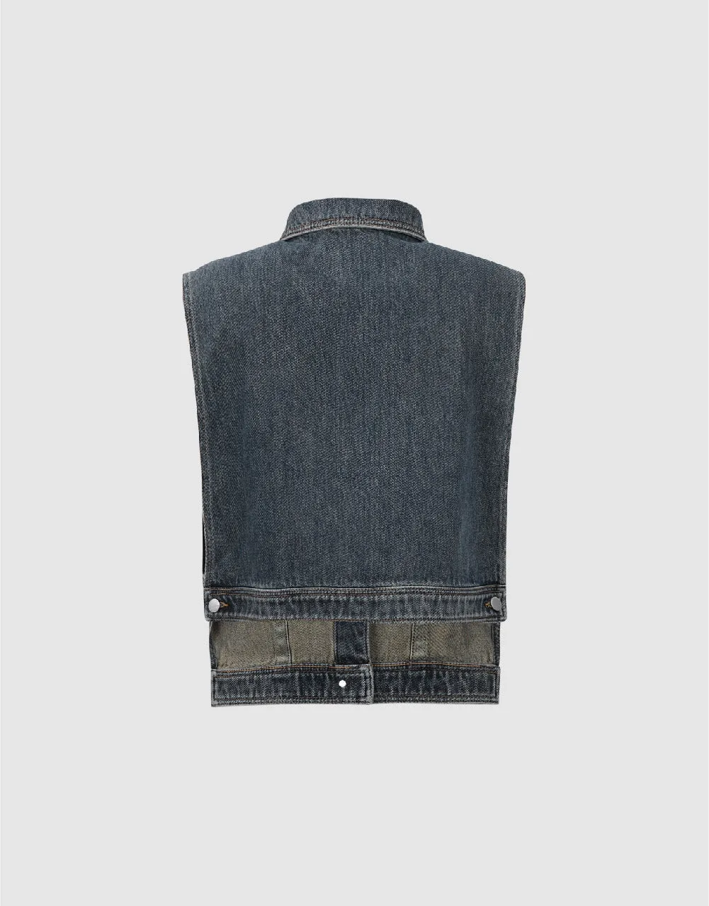 Lapel Denim Vest sold by Urban Revivo product image thumbnail 5