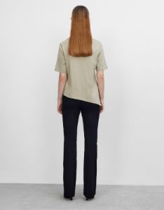 Asymmetric Crew Neck Regular T-Shirt sold by Urban Revivo