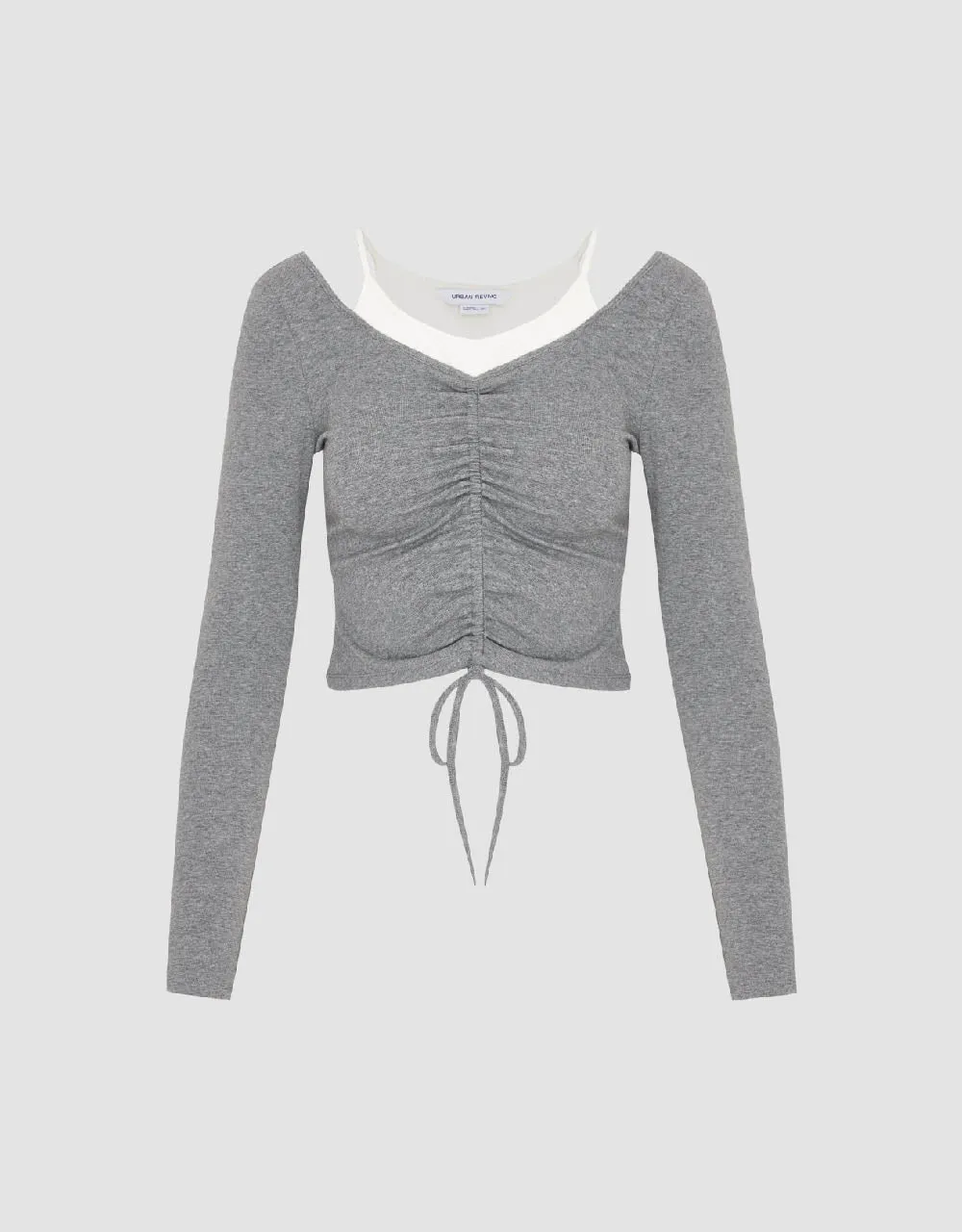 2 In 1 U Neck Skinny T-Shirt sold by Urban Revivo product image thumbnail 2
