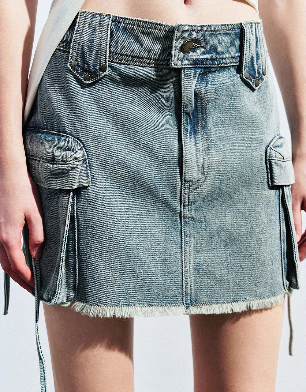 Mini Denim Skirt sold by Urban Revivo product image thumbnail 5