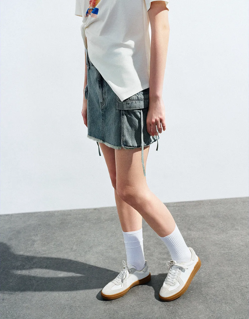 Mini Denim Skirt sold by Urban Revivo product image thumbnail 4