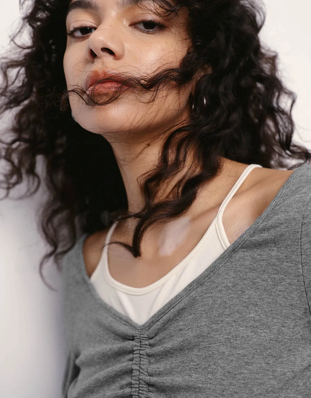 2 In 1 U Neck Skinny T-Shirt sold by Urban Revivo product image thumbnail 4