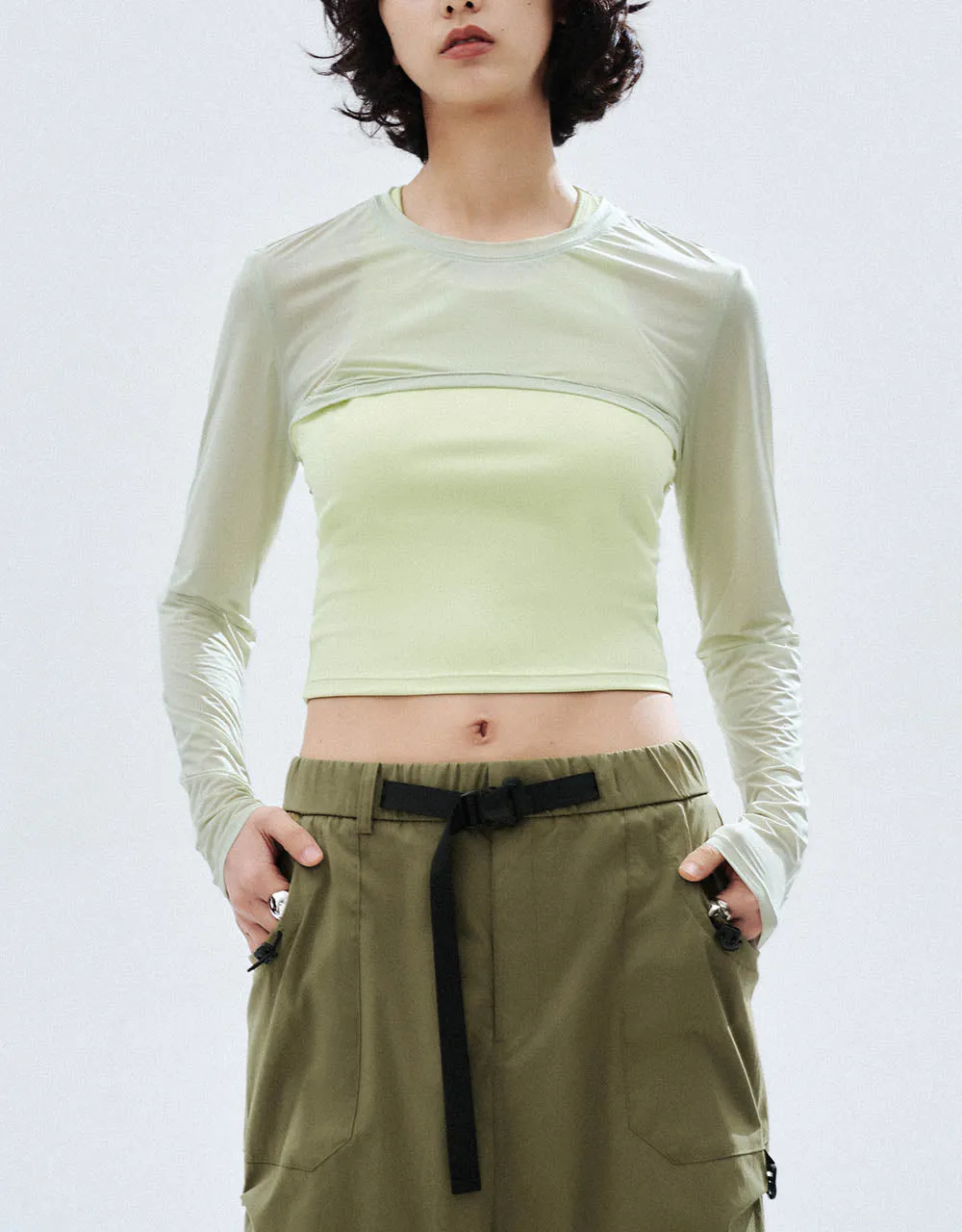 2 In 1 Crew Neck Loose T-Shirt sold by Urban Revivo product image thumbnail 2