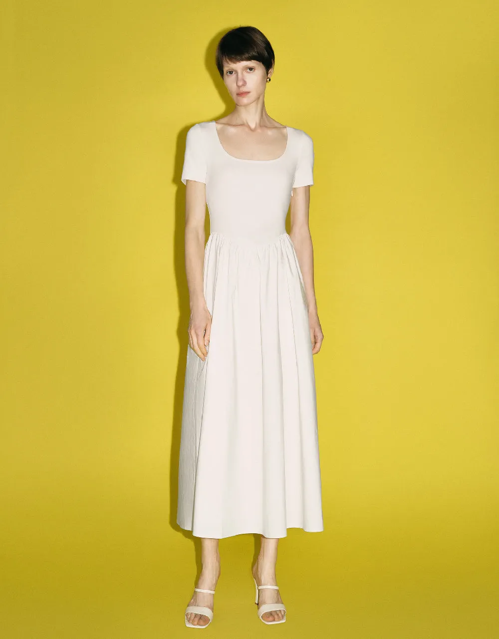 U Neck A-Line Dress sold by Urban Revivo