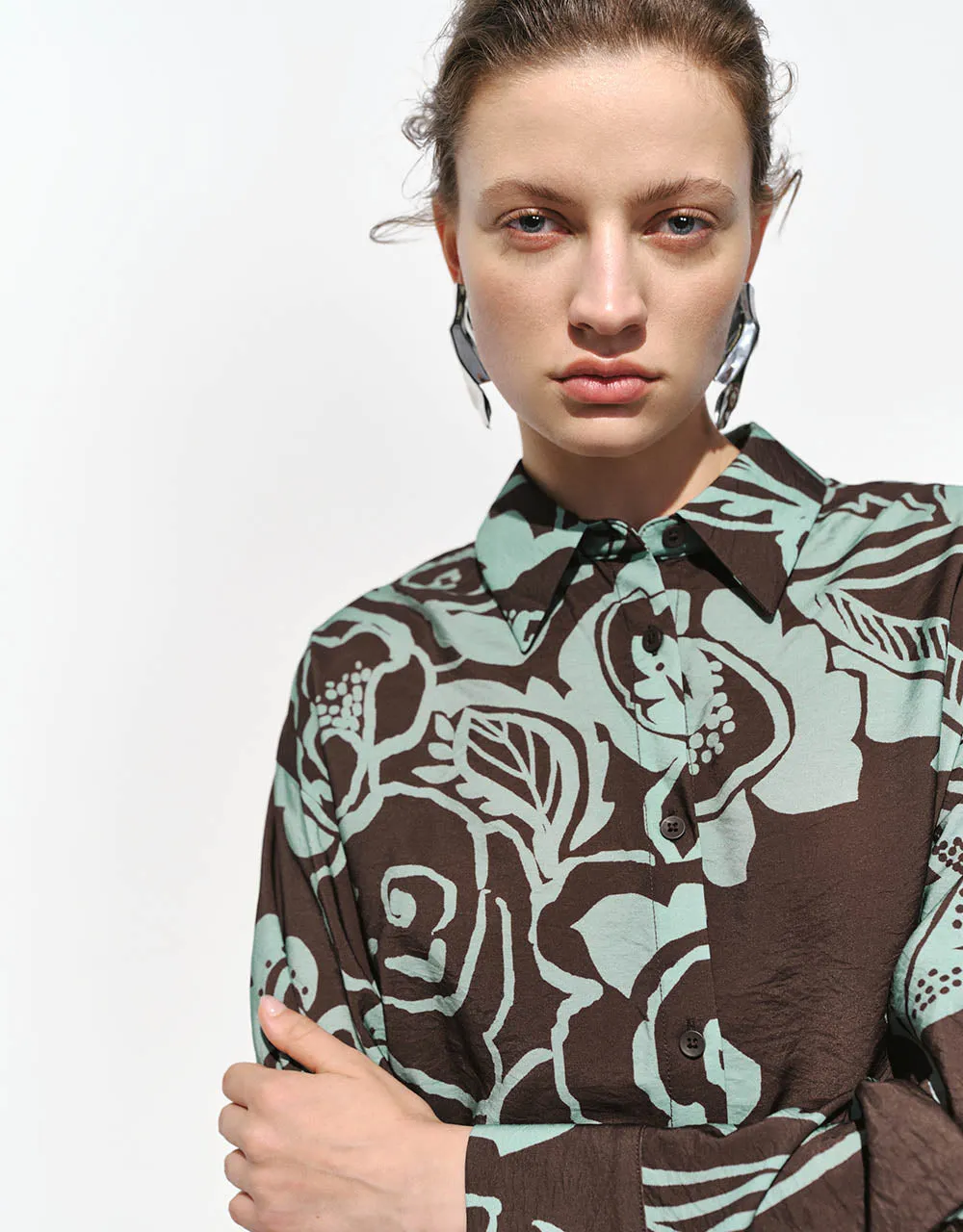 Printed Straight Shirt sold by Urban Revivo product image thumbnail 5