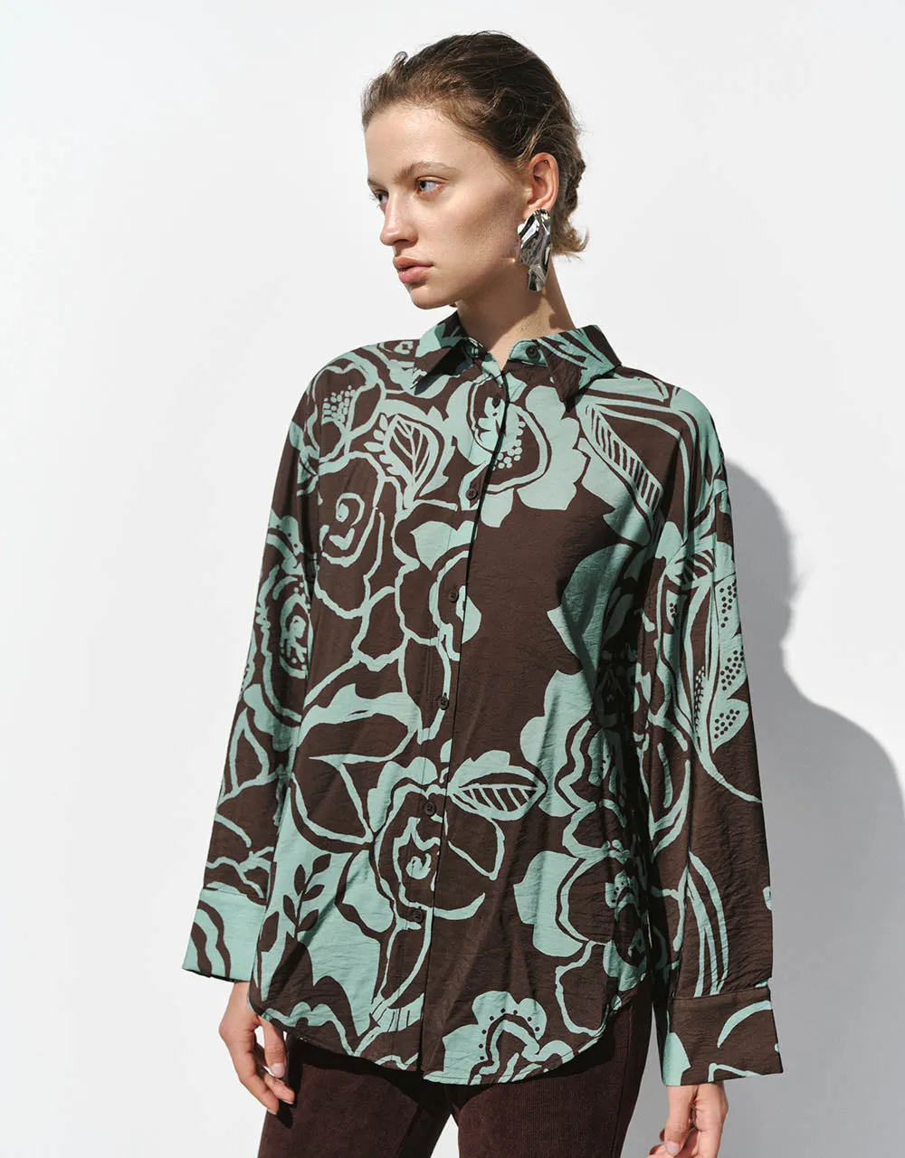 Printed Straight Shirt sold by Urban Revivo product image thumbnail 3