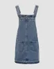 Raw Hem Denim Pinafore Dress sold by Urban Revivo
