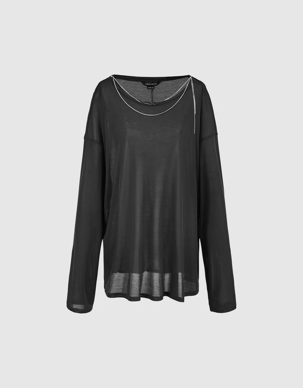 Crew Neck Loose T-Shirt sold by Urban Revivo