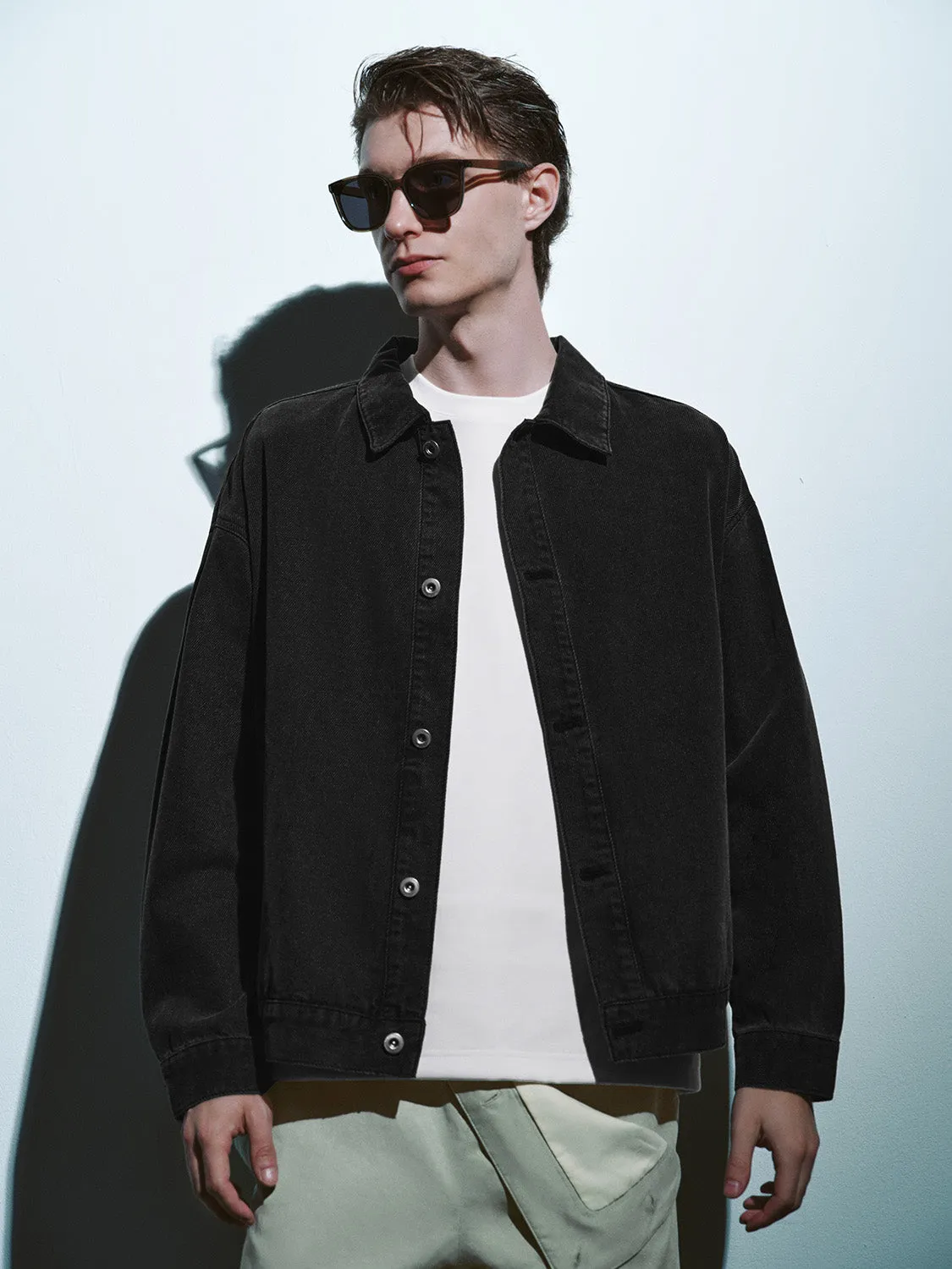 Button Up Loose Denim Jacket sold by Urban Revivo