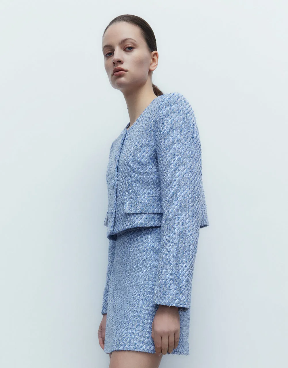 Cropped Tweed Jacket sold by Urban Revivo product image thumbnail 5