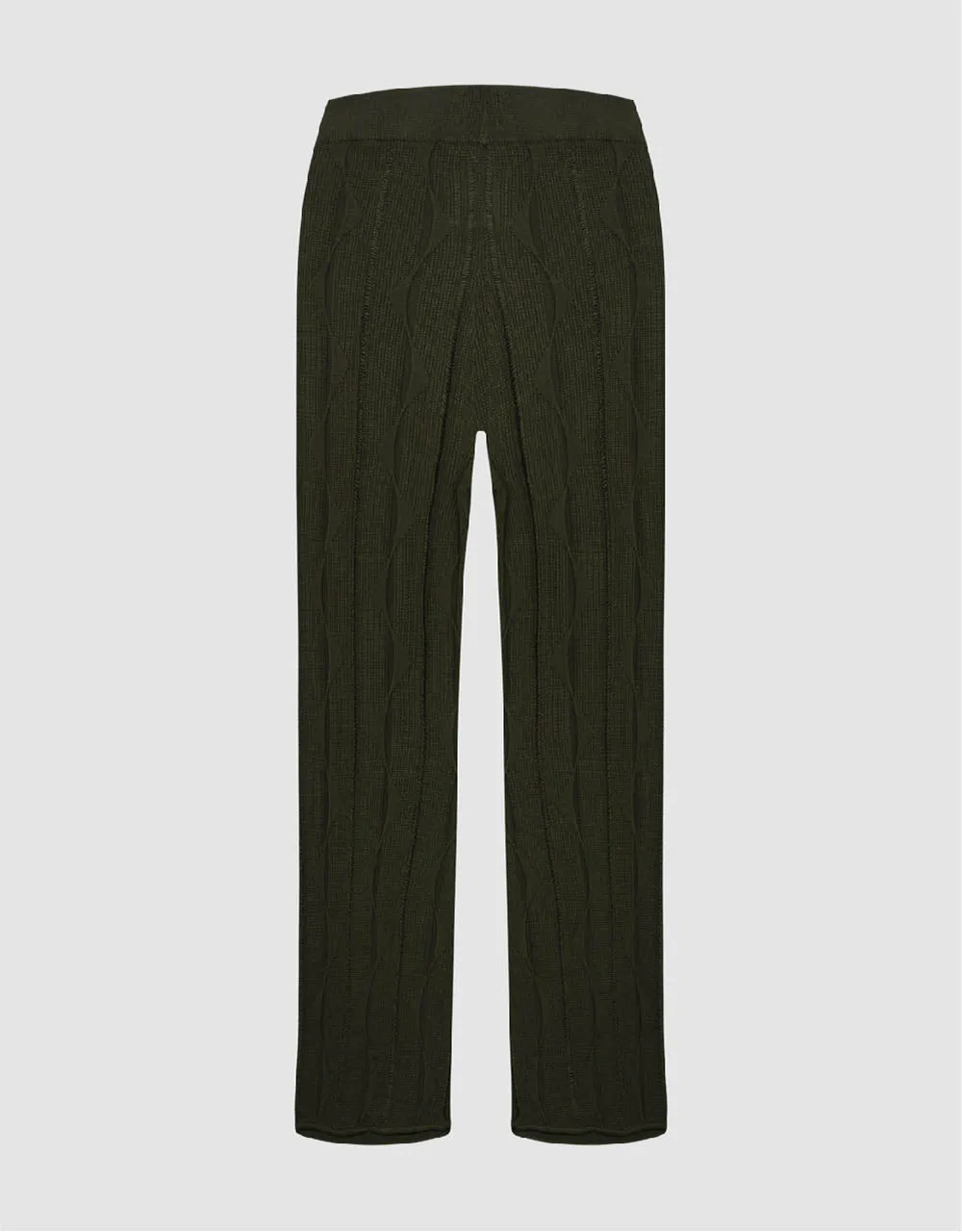 Embossed Flare Knitted Pants sold by Urban Revivo product image thumbnail 3