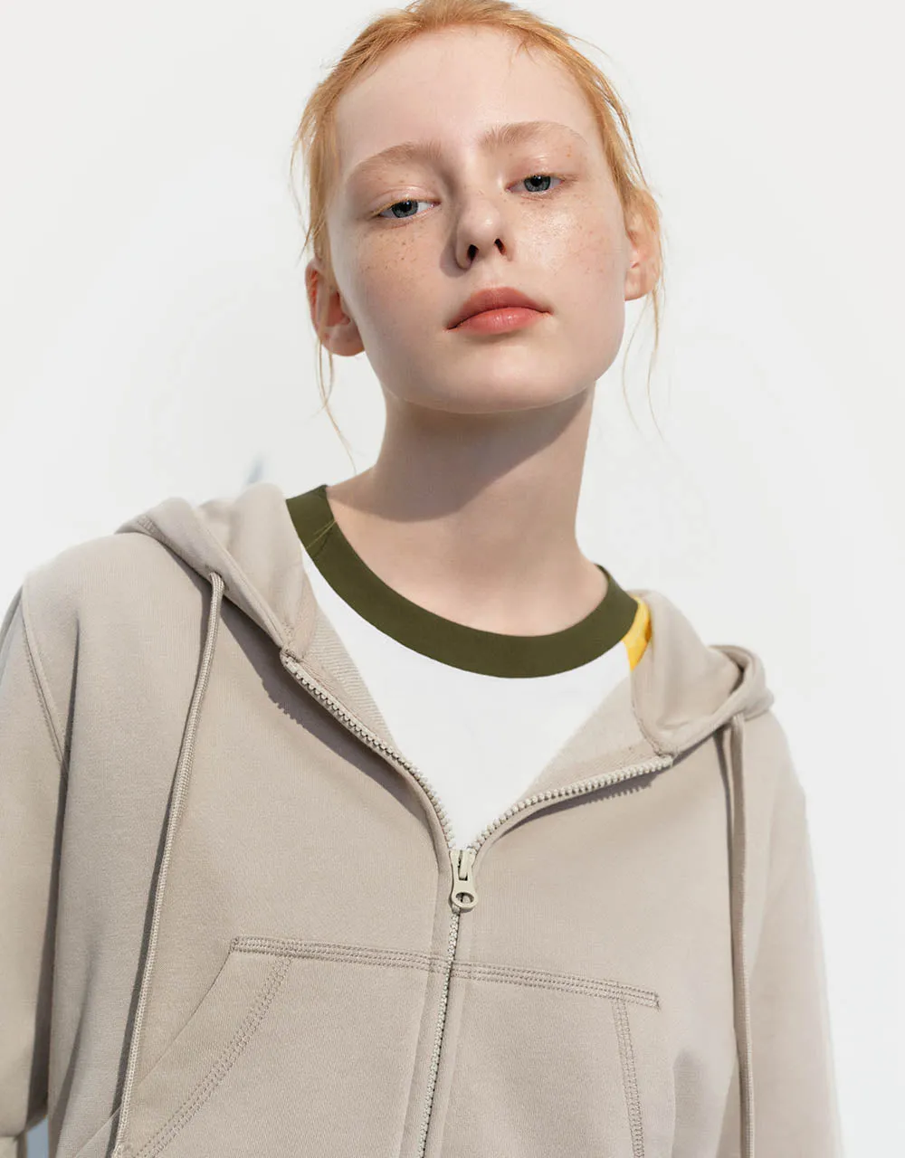 Zipper Front Hooded Knitted Jacket sold by Urban Revivo product image thumbnail 4