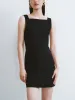 Sleeveless Square-cut Collar Skinny Dress sold by Urban Revivo