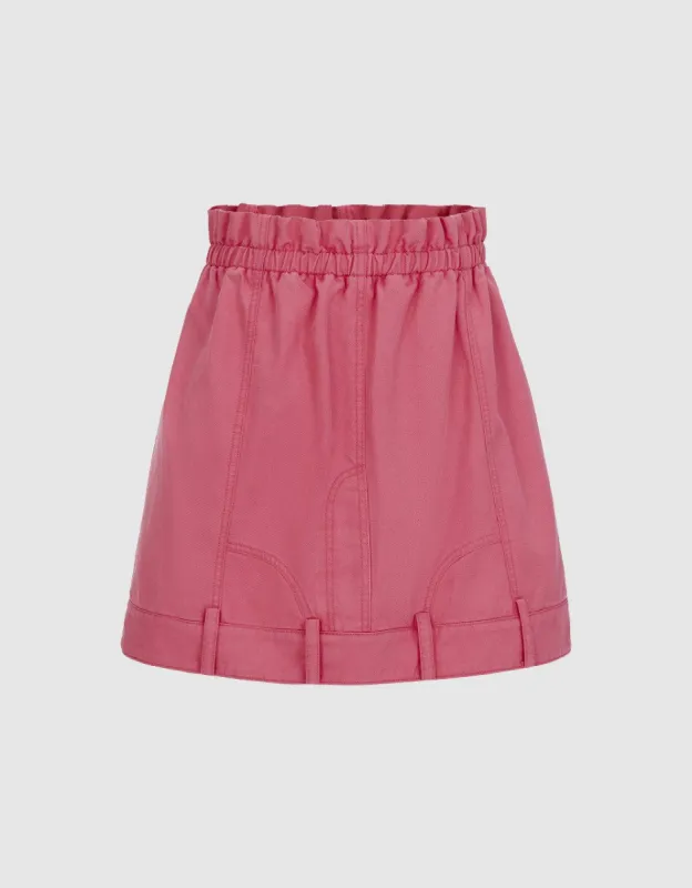 Elastic Waist Mini A-Line Skirt sold by Urban Revivo
