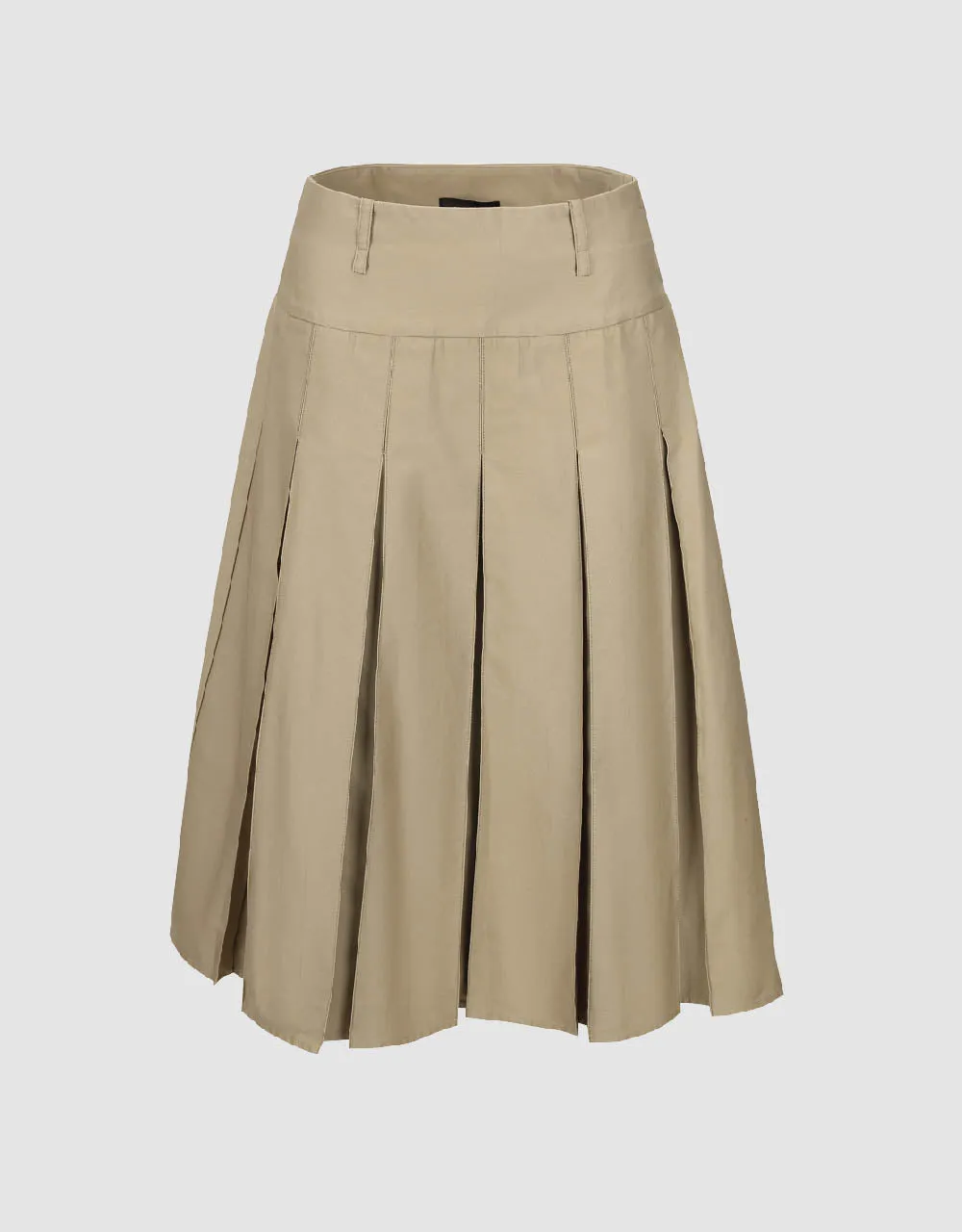 Pleated Midi A-Line Skirt sold by Urban Revivo