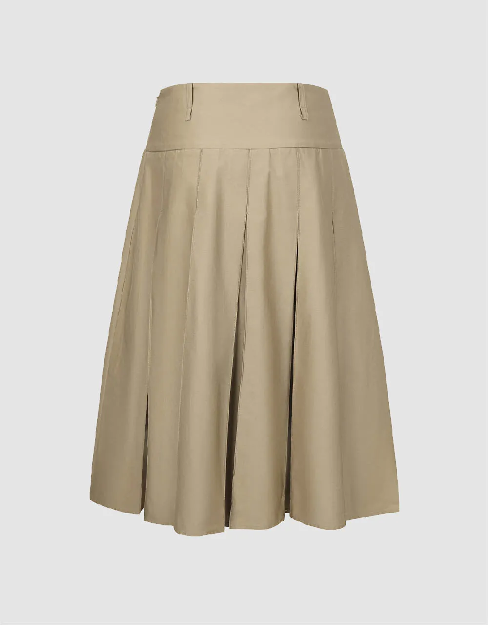 Pleated Midi A-Line Skirt sold by Urban Revivo product image thumbnail 3